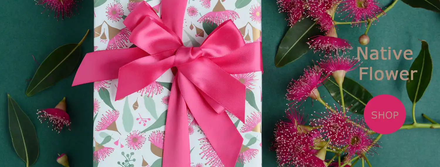 Native Flower wrapping paper
