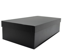 gift box base-lid wine 2 (3pcs) - black linen