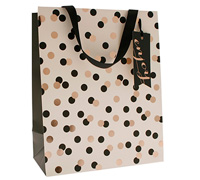 gift bag - large - confetti black/gold