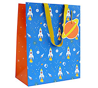 gift bag - large - rocket into space