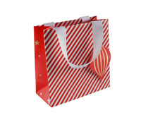 gift bag - small - candy cane