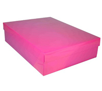 gift box - gown - cerise (gloss HOT pink)