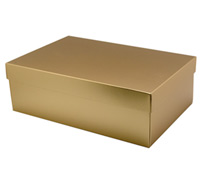 gift box - shoe - goldrush