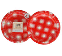 plates 18cm / 7inch - red polkadot