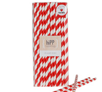 paper straws - red stripe