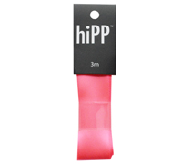 Ribbon - 3m Solid Satin - lip gloss pink