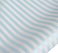 roll wrap - 5m pearlised stripe blue/white - pack