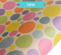 roll wrap - 5m splotch kraft brights - pack