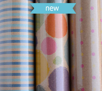 roll wrap - 5m kolour on kraft collection