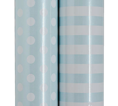 roll wrap - 5m pearlised blue collection