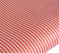 roll wrap - 5m slimline stripe kraft - red - pack