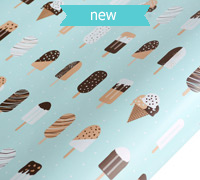 roll wrap - 5m icecream blue - pack