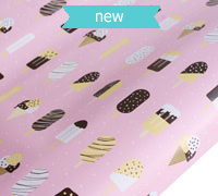 roll wrap - 5m icecream pink - pack
