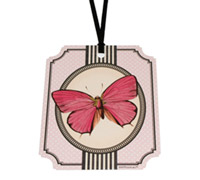 gift tag - fleur - pink