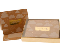 boxed thank you cards - cloud9 - kraft