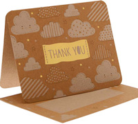 thank you cards - cloud9 - kraft